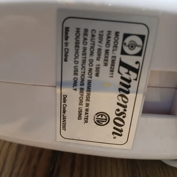 Emerson White Hand Mixer - Picture 2 of 5